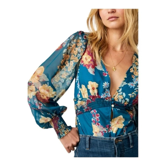 FREE‎ PEOPLE Wanderlust Bodysuit / Dahlia Combo - Picture 6 of 13